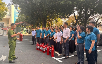 ĐỘI PCCC KHỐI CƠ QUAN CÔNG TY TỔ CHỨC THỰC TẬP PHƯƠNG ÁN PHÒNG CHÁY, CHỮA CHÁY VÀ CỨU NẠN, CỨU HỘ NĂM 2026